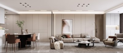 现代客餐厅3D模型下载